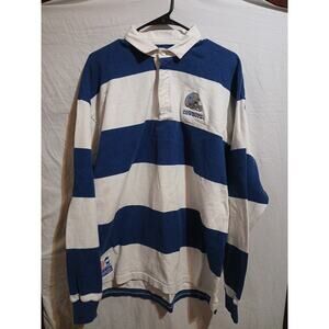 Vintage Dallas Cowboys Rugby Shirt mens XL Embroidered logo 90s USA B23